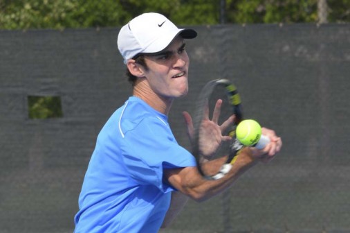 Junior Graham Buck advanced to the semifinals with two wins on Day One of the Regional Tournament.