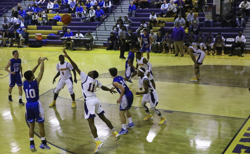 Sophomore Elijah Morgan led the charge for the Jays with 13 points.