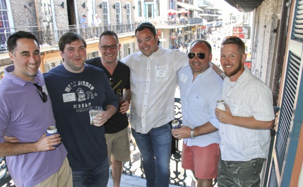The Class of 1997 reunion committee: Chad Evans, Bill Wynne, Tommy Lynn, Warren Surcouf, Glenn Hayes, Brad Landry
