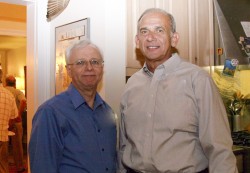 Mal Villarrubia and Glenn Gennaro at the Class of 1966's 45-year reunion in 2011.
