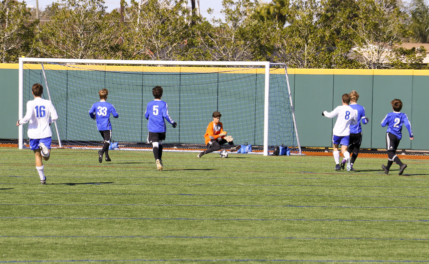 Ashton Perkins scored the first two goals in the first two minutes.