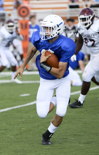 Rising senior Robert McMahon will likely start at quarterback after playing wide receiver last season.