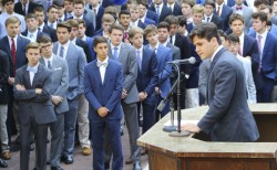 Senior Paul Treuting, Jesuit's 2017-18 Student Council President